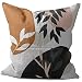 YodSHcEN 50x50 cm Lniana Poszewka Na Poduszki Dekoracyjne FALL GEOMETRIC LEAF poszewka na poduszkę 20x20 Inch na sofę na zewnątrz do sypialni salonu samochodu /B#010