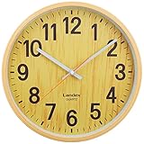 ランデックス(Landex) 掛け時計 アナログ 30cm バーレルタイム ナチュラル YW9136WH
