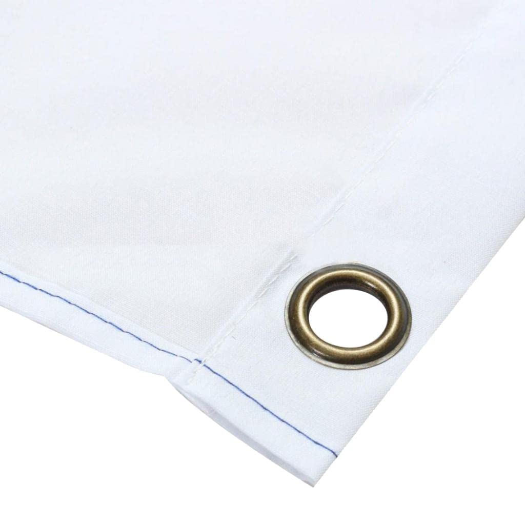T TOOYFUL Drapeau Alpha de Bateau de sous-Marine 300 Mm Blanc avec œillets en Métal