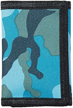 Leyeve Wallet,Kids Festivals gifts,Birthday Gifts Wallet, RFID Trifold Canvas Outdoor Sports Wallet for Kids-Utility Wallet for Blue Camo