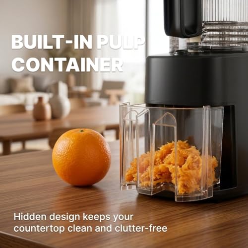 Masticating Juicer with Wide Chute