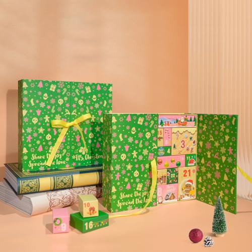 Calendrier de l'Avent vide pour une décoration de table et fenêtre de Noël
