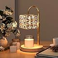 Candle Warmer Lamp with Timer Dimmer Electric Candle Lamp Warmer Adjustable Height Wax Melt Warmer for Scented Wax with 2 Bulbs Lamp Candle Warmer for Jar Candles for Home Decor