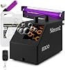 beamz B300 Bubble Machine Party Light Packages with UV Light Bar, Black Bulb & 5L Fluid - Bubble Blowing Machines for DJ, Halloween, Events and Kids Parties