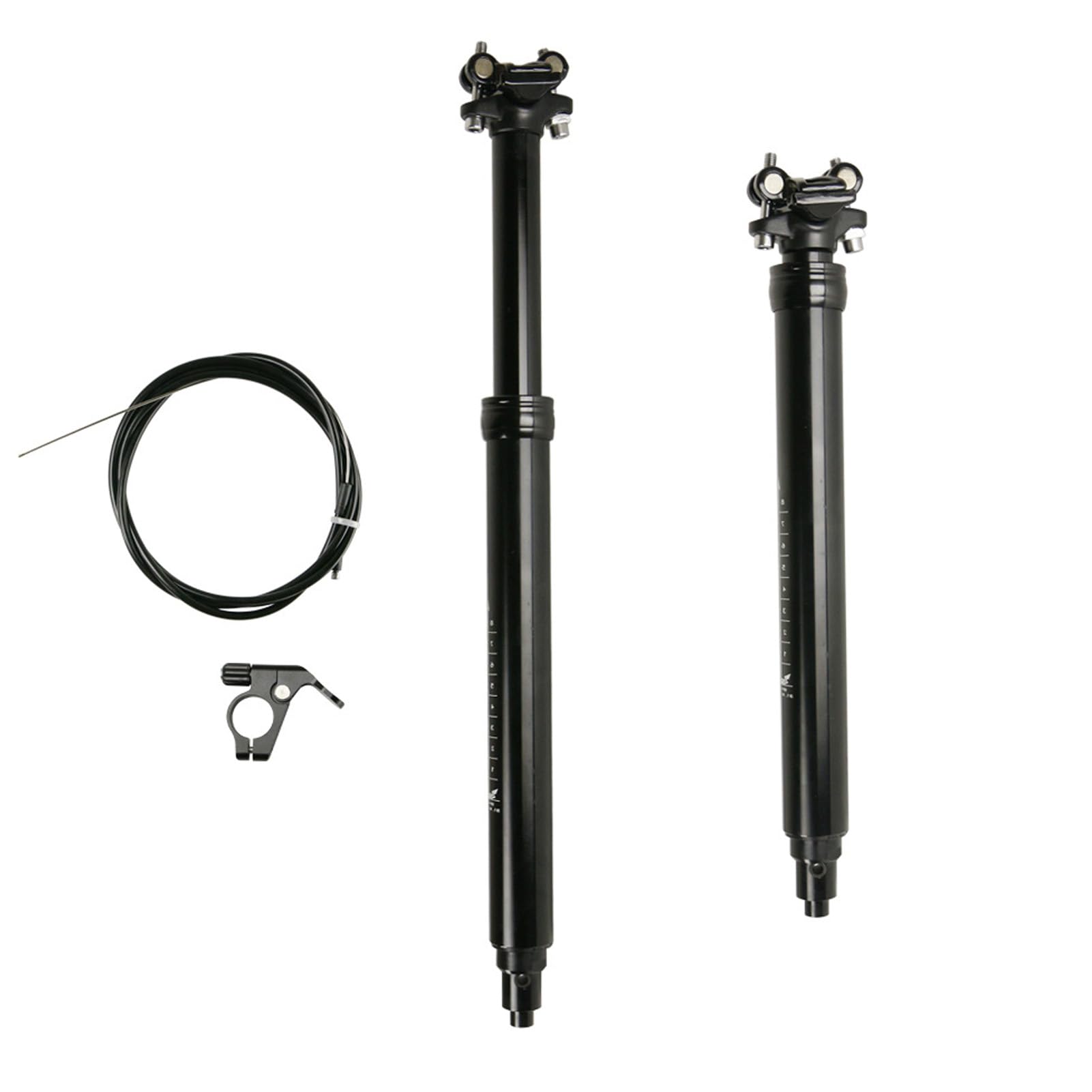 Mountain Bike Dropper Post 31.6mm Aluminum Hydraulic Lock 100-170mm Travel Remote-Controlled Dropper Seatpost for Mountain/Road Bike