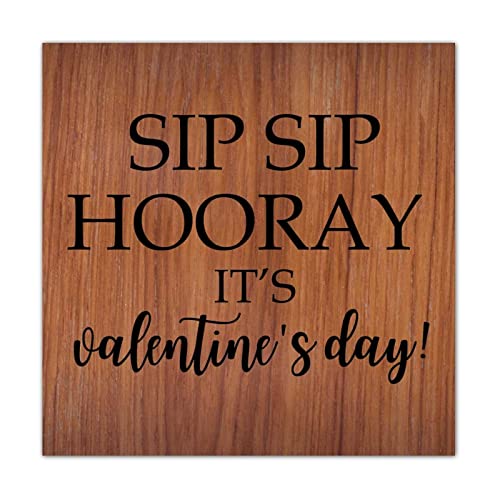 Décoration murale en bois vintage Sip Hooray pour une ambiance festive