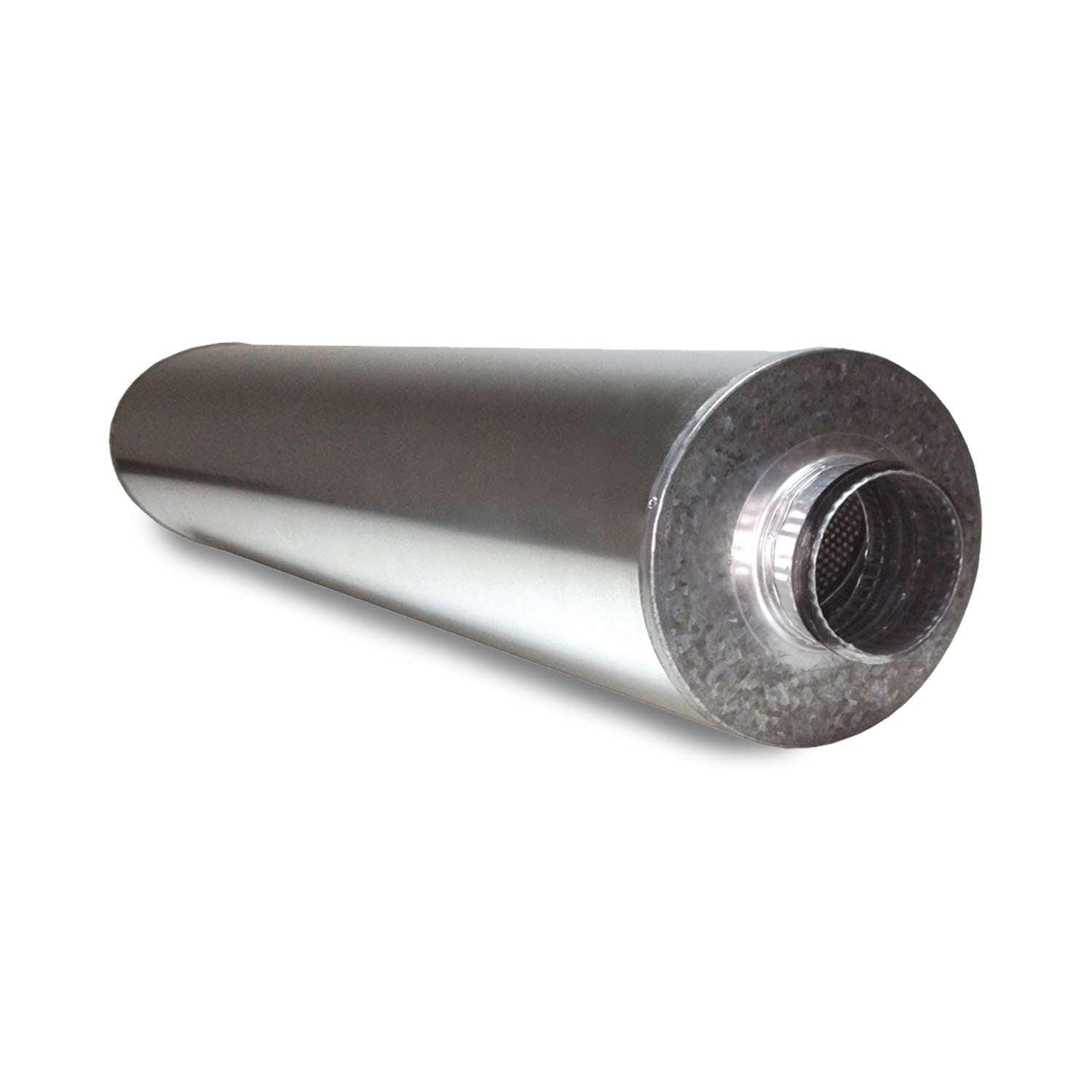 Silenciador Circular para Conductos en Acero Galvanizado Z275 - Serie Lisa y Helicoidal - 150 mm
