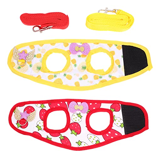 Levemolo 2個セット ウサギの服 パン マット ジュエリー ハリネズミ ねずみ 豚ぬいぐるみ 犬の腹巻 ウサギのおもちゃ 子猫と アクセサリー フィーダ つめた 晴れた 布