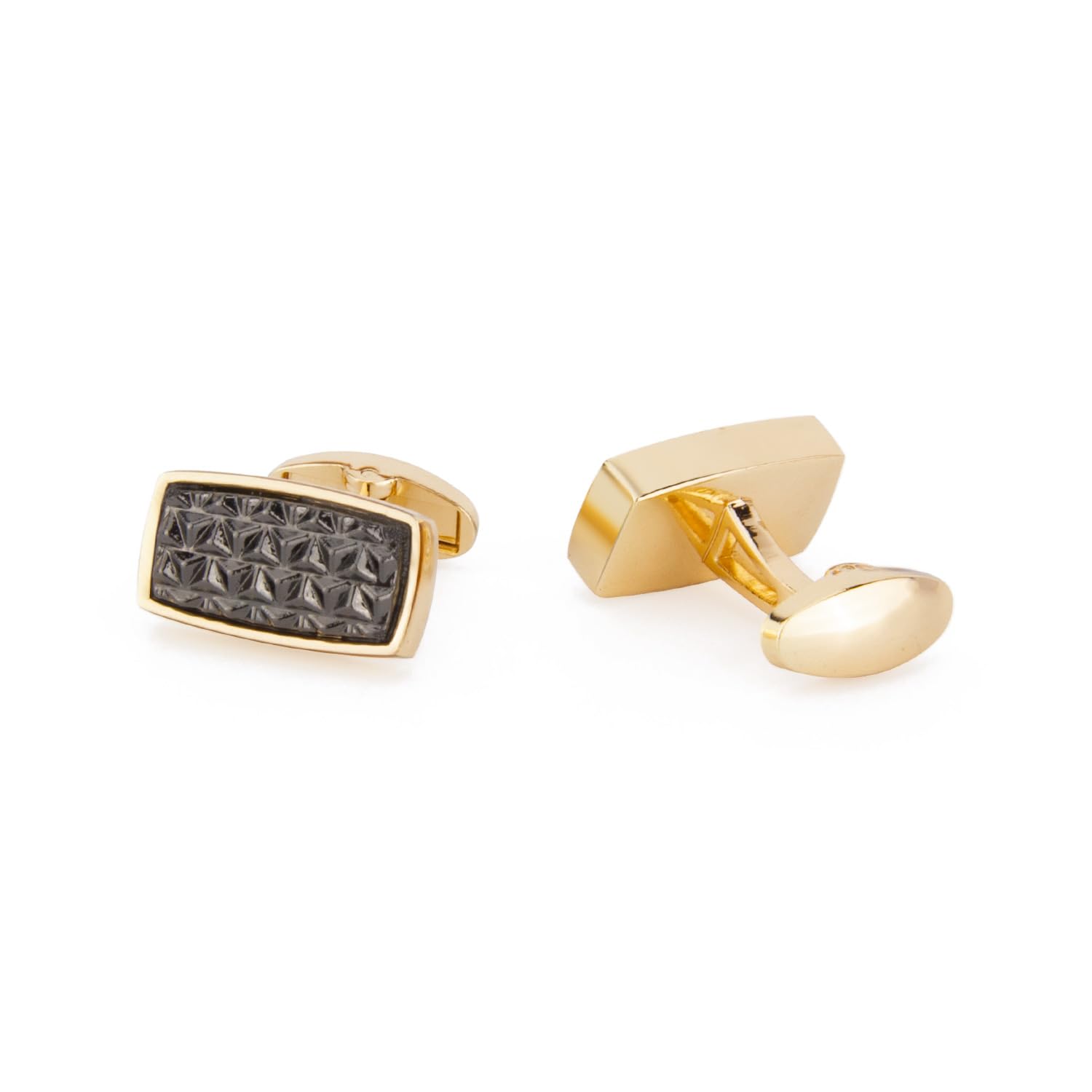 UJOY Vintage Cufflinks Antique Fashion Accessories for Men for Valentine Day Gift Anniversary Wedding in Gift Box Black Gold (B0D14XGFMS) Amazon Price History, Amazon Price Tracker