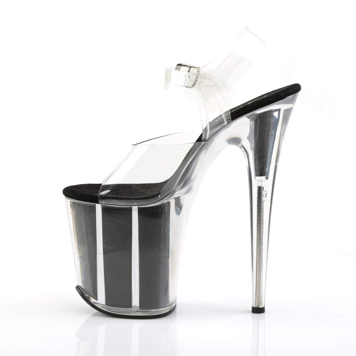 Pleaser Sandalias de Mujer Flamingo-808g, Transparente, 37 EU