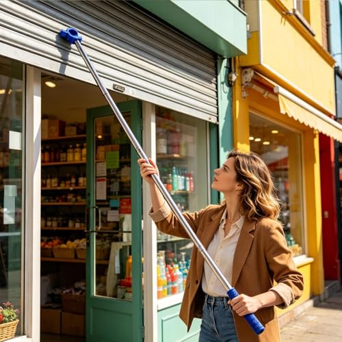 Varilla ajustable para persianas altas: evite riesgos con este abreventanas telescópico 3