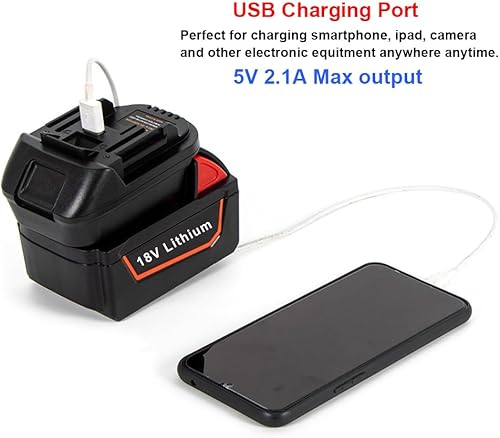 Miniatura 5 de Adaptador de batería para herramientas inalámbricas Makita de iones de litio de 18 V, conversión para baterías de litio Milwaukee M18 18V o Dewalt