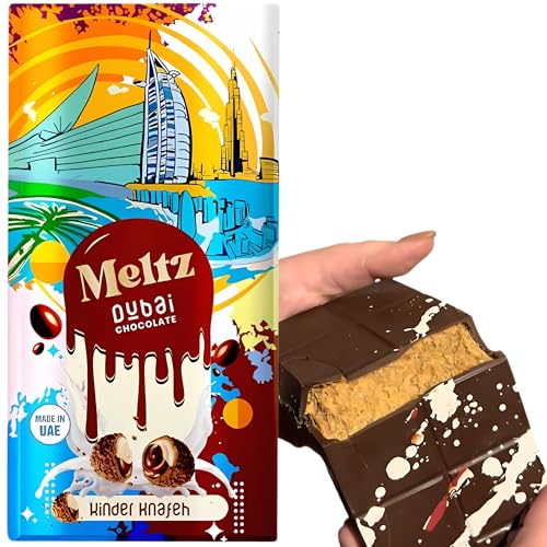 Meltz Premium Dubai Chocolate Bar Kinder 192g - Kunafa Luxurious UEA Middle Eastern Delight Milk Chocolate Kinder KnaFeh - Perfect Dubai Sweets Treat Dairy Gift Meltz Premium Dubai Chocolate Bar Kinder 192g - Kunafa Luxurious UEA Middle Eastern Delight Milk Chocolate Kinder KnaFeh - Perfect Dubai Sweets Treat Dairy Gift