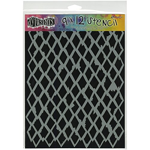 Dyan Reaveley's Dylusions Stencils 9''X12''-Diamond