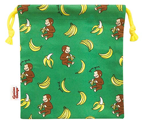おさるのジョージ 巾着(バナナ)