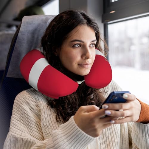 Almohada de Poliéster para Cuello Tamaño Único Negra miniatura 6