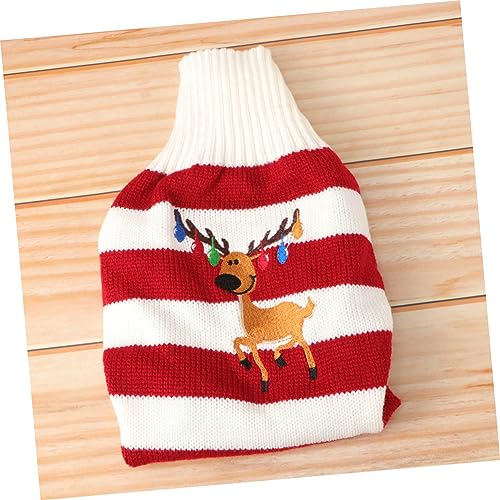 Pull de Noël pour chien rouge protégeant le chiot du froid hivernal - 3