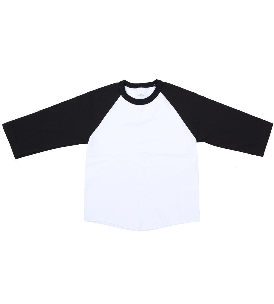 Unisex Kids Raglan 3/4 Sleeve Baseball T Shirt Top