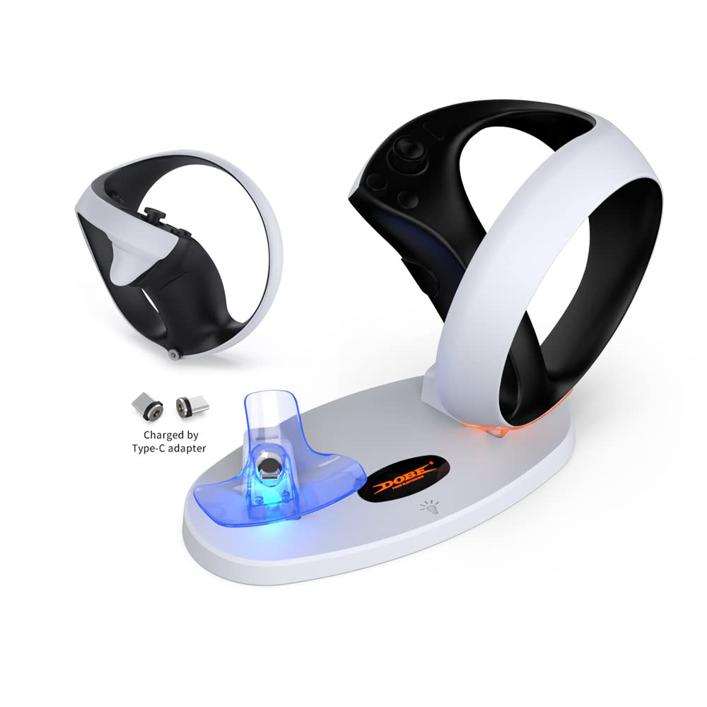 Station d'accueil pour PS VR2,Station de Charge pour manettes tactiles VR,Accessoires de Charge pour PS VR2,avec câble de Charge USB-C