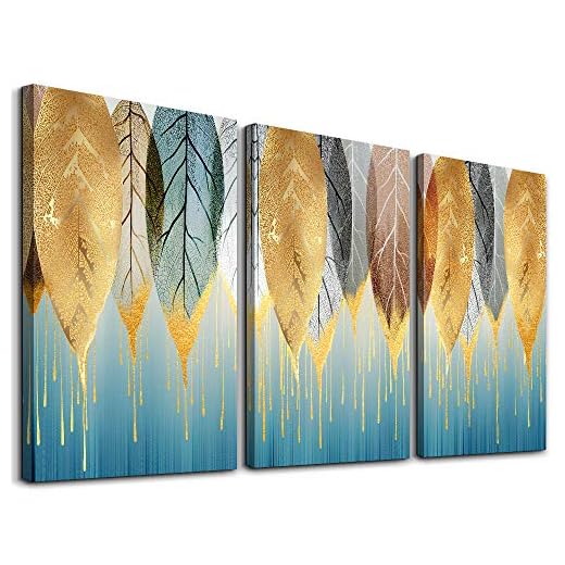 Cuadro moderno en lienzo para sala de estar pintura decorativa de hojas de plantas naturales cartel de la pared del dormitorio impresión de arte baño pintura de cocina
