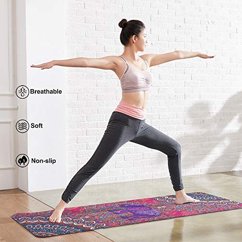 image for tobelife YogaTowel Mat Sweat Absorbent Microfiber and Quick Dry for Ho