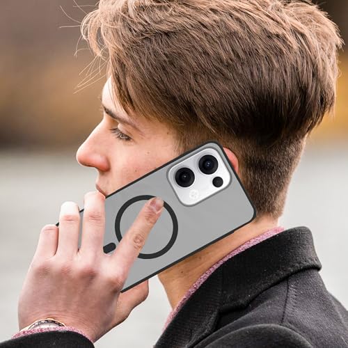 Image of amazon basics Luxury Paper Thin Case Cover for Oppo Reno 13 | Matte Finish | Compatible with magsafe | (Black, Oppo Reno 13)