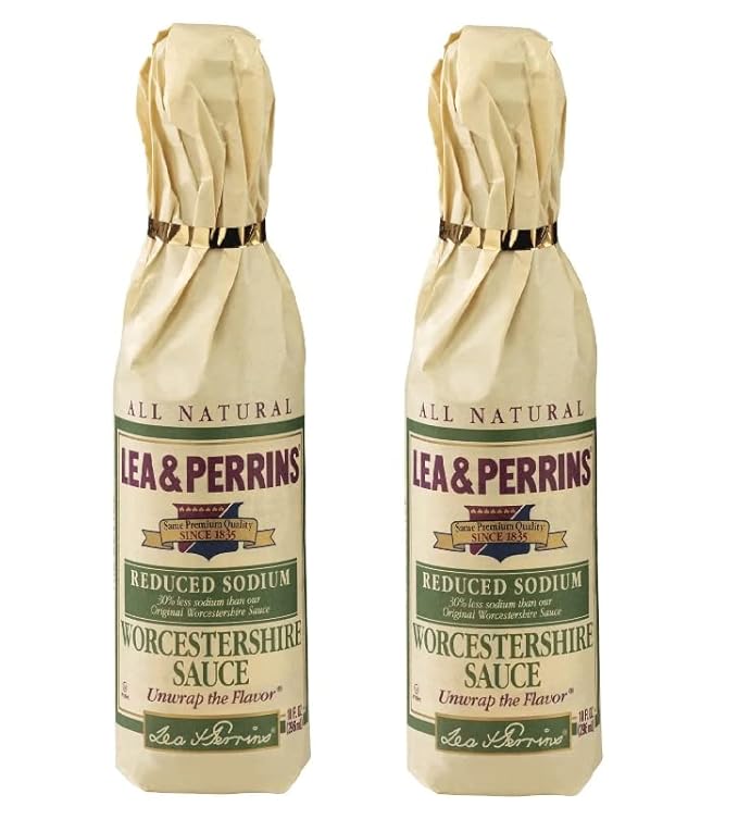 Lea & Perrins Reduced Sodium Worcestershire Sauce Set by Edge Collections (2