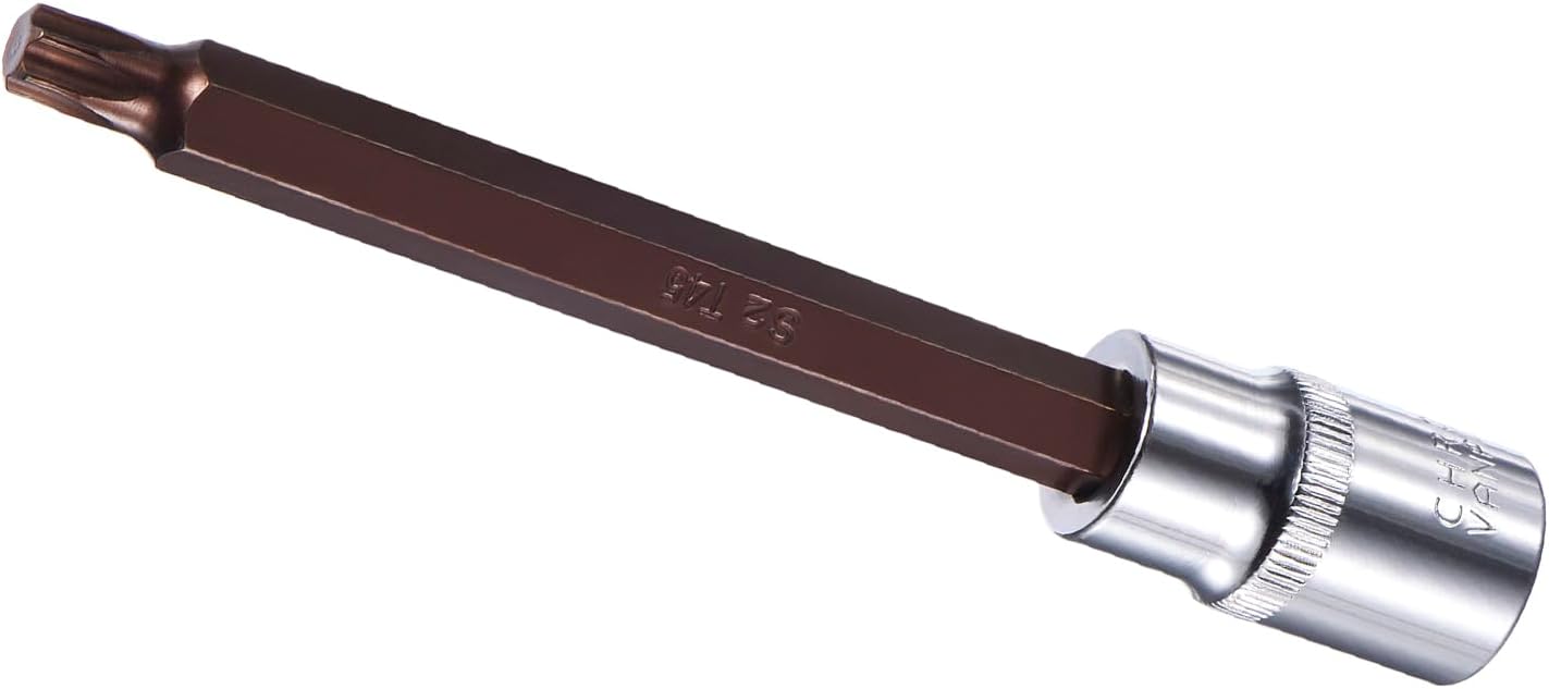 Kozelo トルクスビットソケット - [1/2インチドライブ x T45ビット] 面取りデザイン より大きなトルク ロングドライ