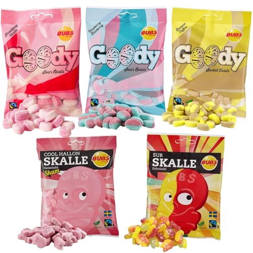 BUBS Swedish Candy 5-Pack Variety