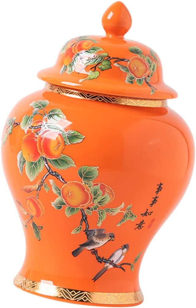 Ceramic Tea Canister Ceramic Loose Tea Storage Canisters Container Tins Jar with Airtight Lid