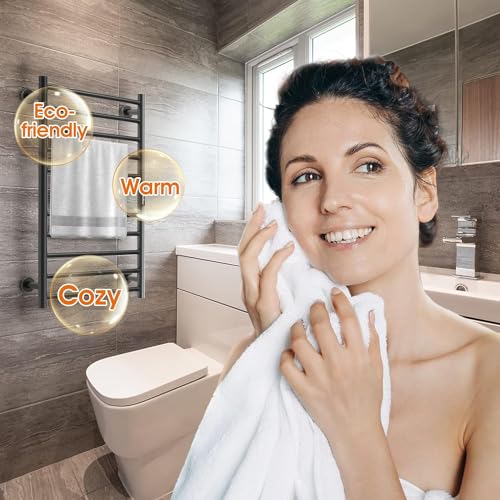 Poloma AH703 Paraheeter Wall Mounted Towel Warmer Rack For Bathrooms, Electric Heated Towel Rack Heater thumb #5