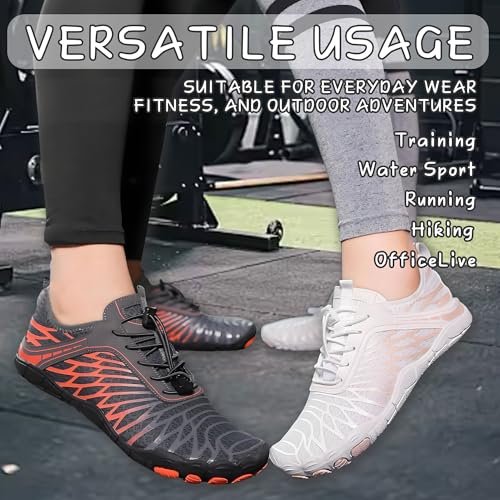 Image of Barefoot Shoes for Women & Men, Grounded Walking Hiking Barefoot Shoes, Wide Toe Box Non-Slip Water Athletic Footwear, Comfortable Vitality Barefoot Footwear, Trail Running Sneakers Unisex