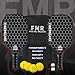 Feel my rhythm Pickleball Paddles Set of 2 with 4 Balls - USAPA Approved Fiberglass Surface, Lightweight, Non-Slip Grip - Premium Paddle Set for All Skill Levels Indoor & Outdoor (Black)