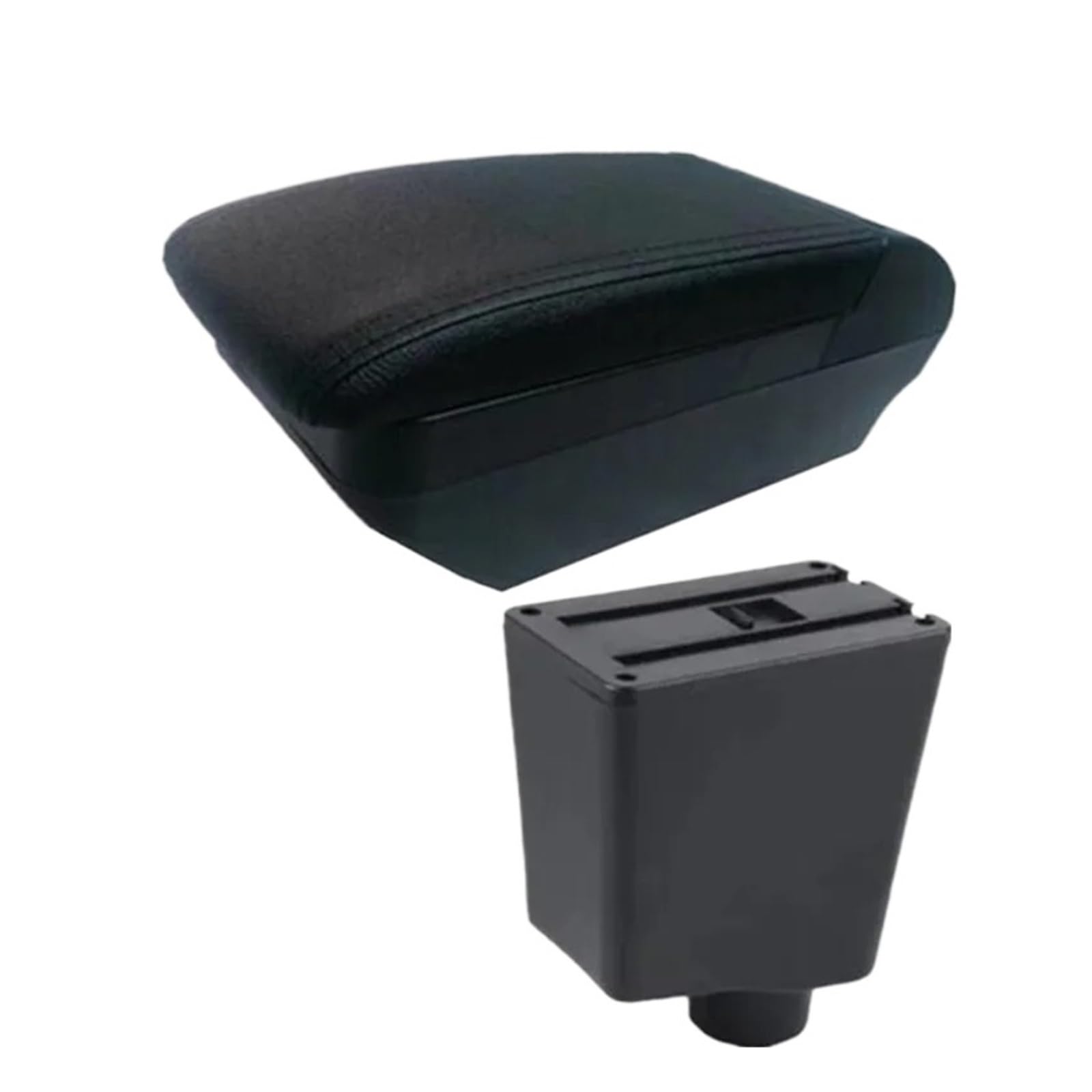 Umdjju F Black Line No Usb For Seat For Cordoba Ii 2003-2009 Car Armrest Box Central Storage Interior Retrofit Accessories Car Centre Console Armrest Box(F Black Line No Usb)