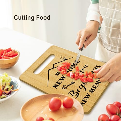Tablero de corte personalizado de bambú para regalos de inauguración de hogar, ideal para mujeres, hombres, amigos y propietarios de vivienda, decoración para cocina y hogar nuevo miniatura 3