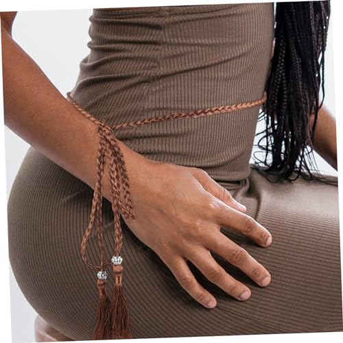 5pcs Woven Tassel Waist Belts for Women Casual Hand Knitted Skirt Belt Decorative Waist Rope in Multi Colors Lightweight and Accessories for Daily and Party Wear4