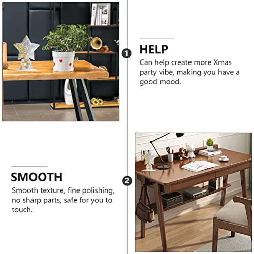 Asakkura 2 peças Decoração coleção doméstica renascentista moda mesa estrela centro brilhante orname