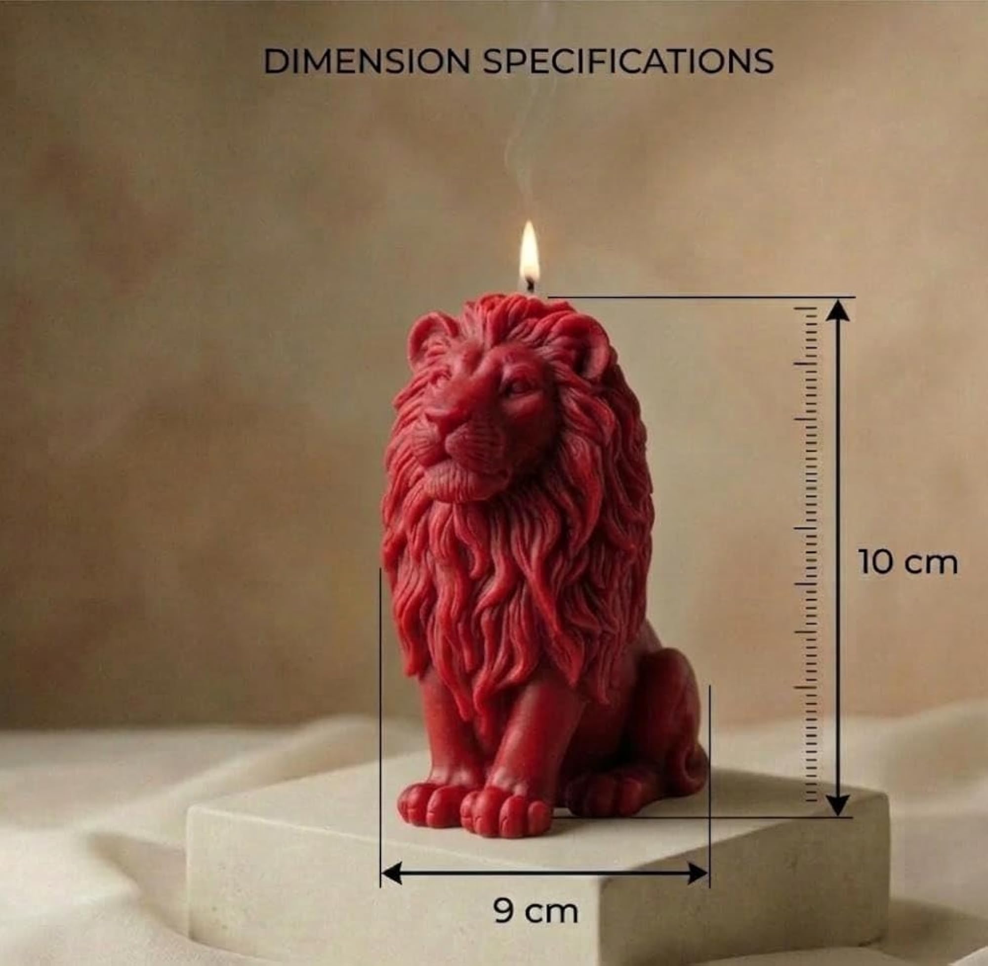 Lion Shape Decorative Candle, Unique Gift