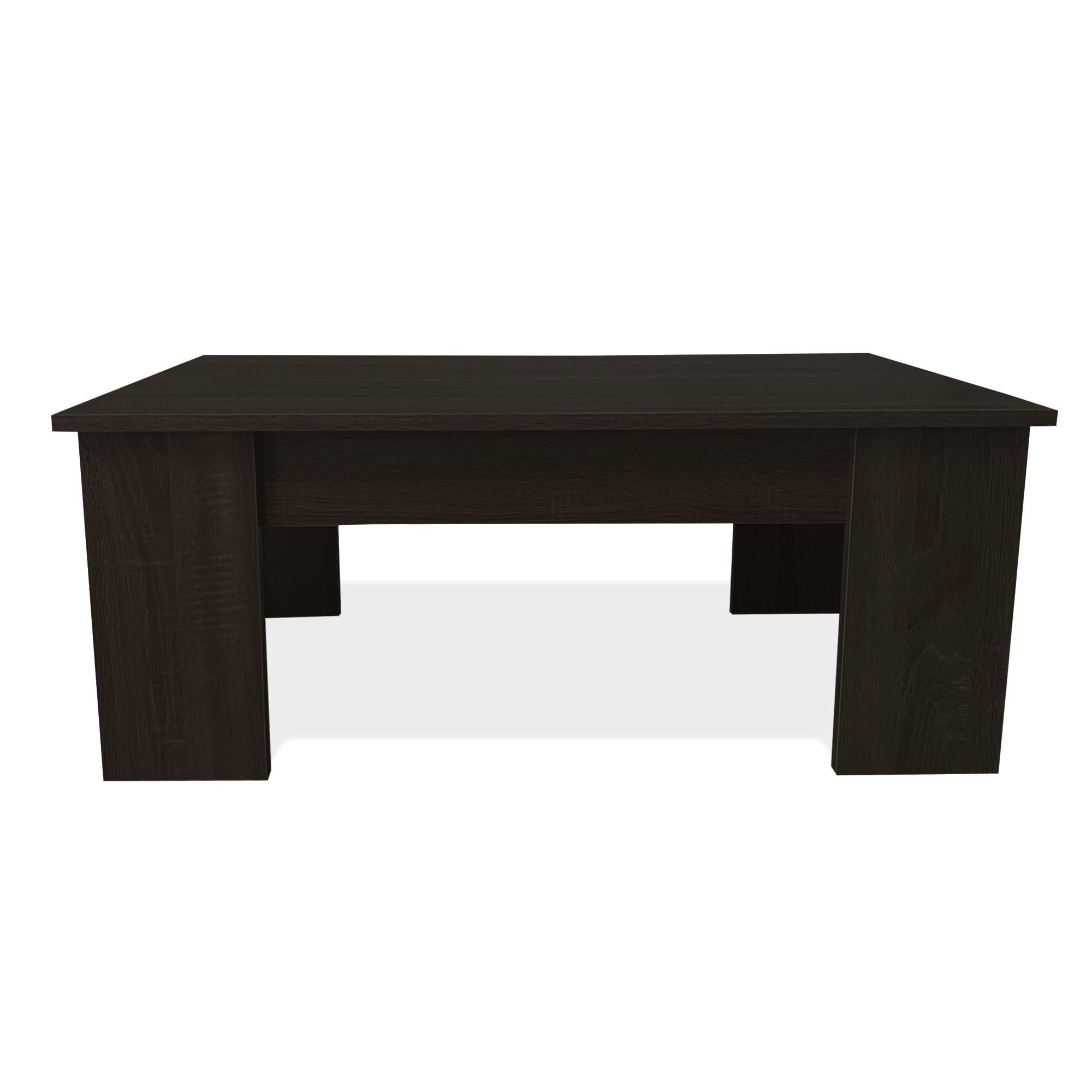 Nyana Mesa de Centro Elevable Home | Tablero Elevable para Comer, Leer o Trabajar | Melamina Resistente y Fácil de Limpiar | Diseño Moderno y Estable (Wengue)