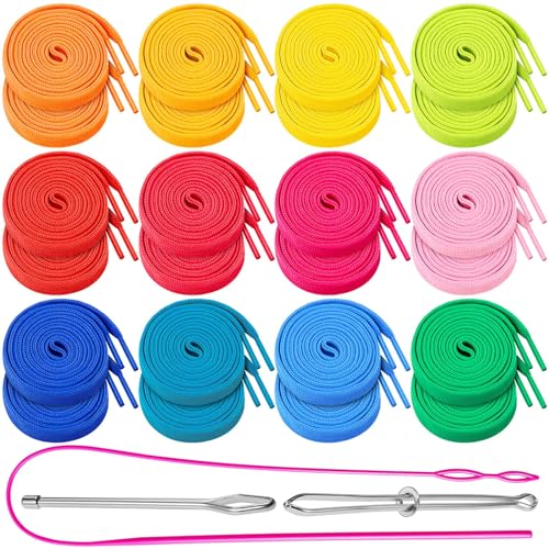 Sweatshirt Hood String - 24Pcs Premium Hoodies Drawstring in 12 Colors, Hoodie Strings with 3Pcs Drawstring Threader for Pants Shorts