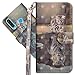 Produktbild MRSTER Huawei P30 Lite Handytasche, Leder Schutzhülle Brieftasche Hülle Flip Case 3D Muster Cover mit Kartenfach Magnet Tasche Handyhüllen für Huawei P30 Lite. YX 3D - Cat Tiger