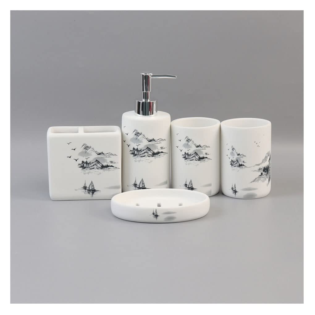 Soap Dispenser Household Dispenser with Stainless Steel Pump Soap Bathroom Lotion Bottle Refillable Bathroom Accessories