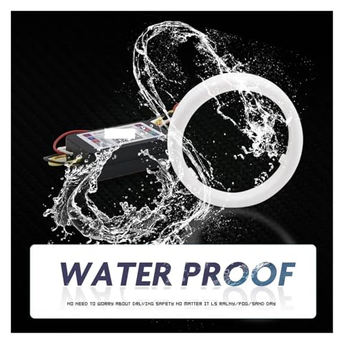 Ojos de ángel RGB con control Bluetooth y intermitente ámbar para faros 2 uds 4