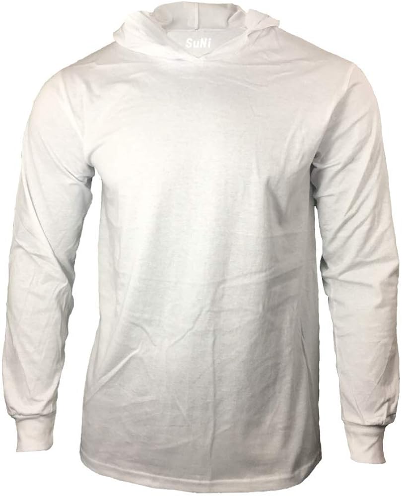Long sleeve hooded t shirt mens Clearance