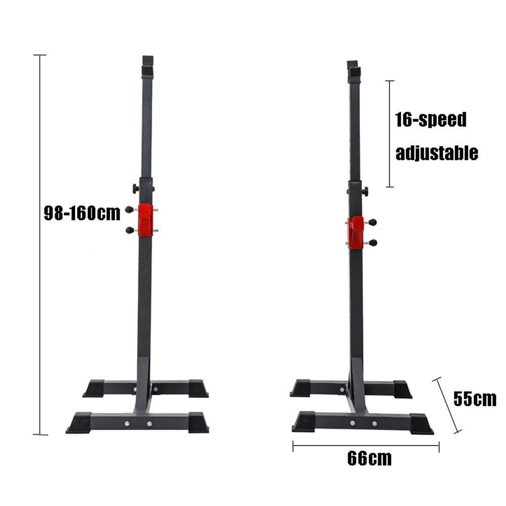OTQEFTN Multi-Function Weight Lifting Home Gym Fitness Adjustable Weight Lifting Stand, Portable Squat Rack, Sturdy Durable Barbell Stand