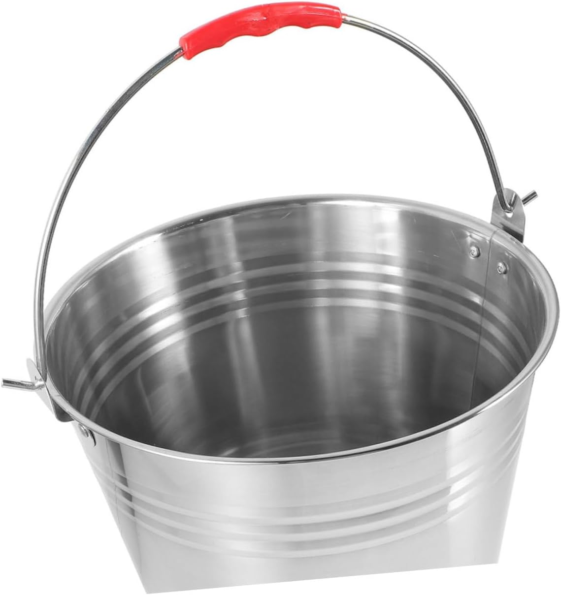 Portable Stainless Steel Horse Feeding Bucket Multipurpose Water Storage Bucket for Home and Durable for Feed Cleaning Products and More