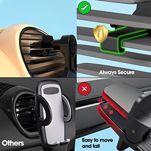Image of Sounce Universal Car Mobile Holder with One Click Technology, 360 Rotational, Strong ABS Body, Compatible with 4 to 7 Inch Devices, Windshield and Dashboard Mobile Holder Mount for Car(Black)
