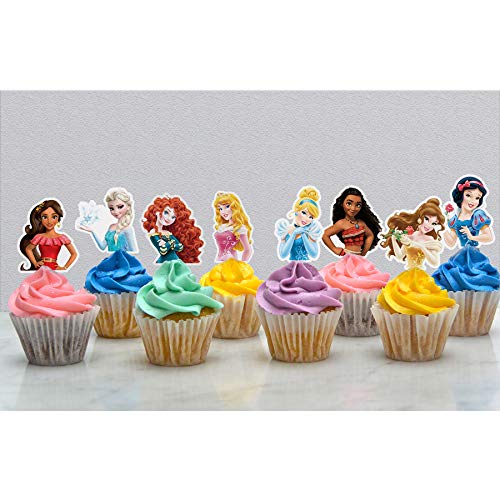 31 Decorations For Princess Cake Topper Cupcake Toppers Set Birthday Party Supplies Decor #TOP2