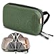 SIMTOP Kabeltasche Organizer Tasche für SD Karten Laptop Storage Cable Bag Zubehörtasche für Reise Arbeit Grün