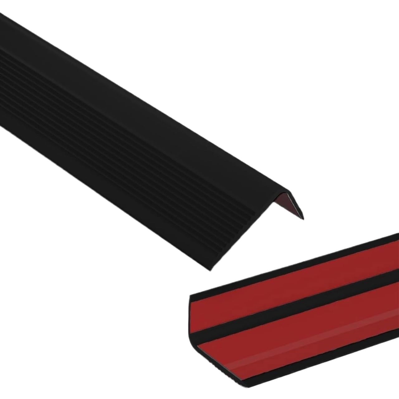 FOELANNE Self Adhesive Rubber Angle Edging, Rubber Stair Nosing Edge or Self-Adhesive Non-Slip Indoor Outdoor 1-20M(1M)
